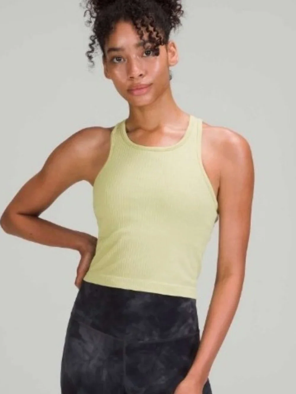 Lululemon Ebb to Street Cropped Racerback Tank Top